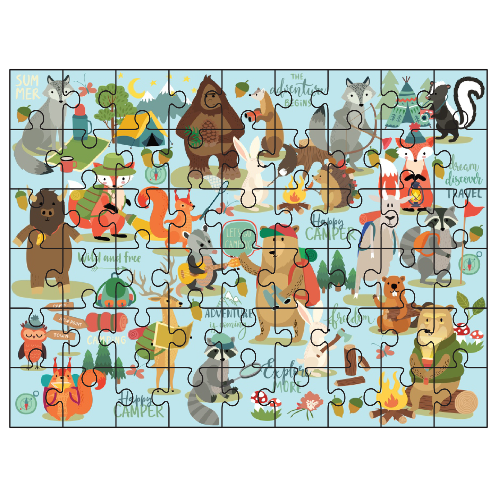 Kids Bigfoot and Friends Adventure Collection Puzzle - Image 3