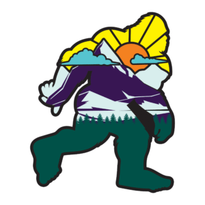 Bigfoot Colorful Outline Magnet