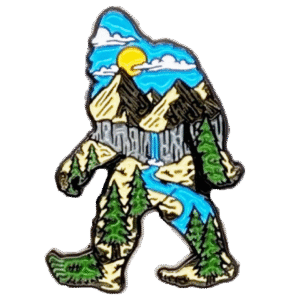 Bigfoot Mtn. Scene - Metal Lapel Pin