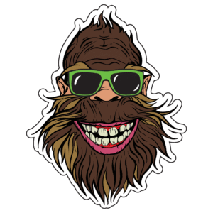 Bigfoot Sunglasses Sticker