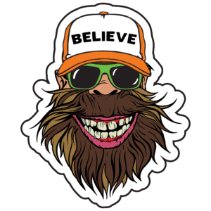 Bigfoot Trucker Hat Sticker