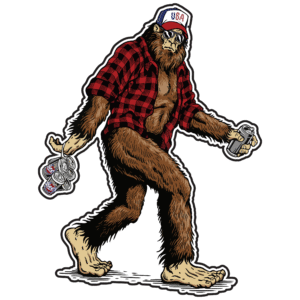 Bigfoot Six Pack Sticker