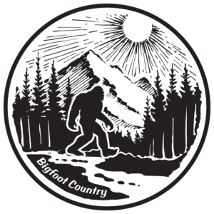 Bigfoot Country Circle Sticker