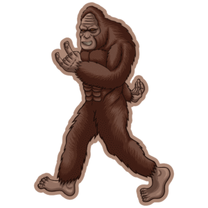 Rock-on-bigfoot-sticker