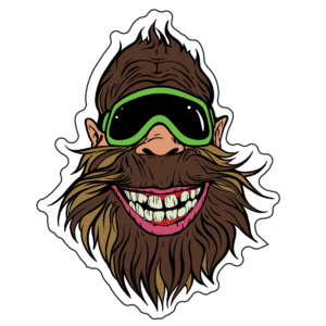 Ski Goggles Bigfoot Sticker